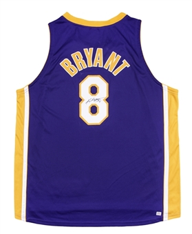 Kobe Bryant Signed Full Signature 2001 Los Angeles Lakers NBA Finals Road Jersey Signed on 6-22-2001 after Winning the NBA Championship (PSA/DNA)